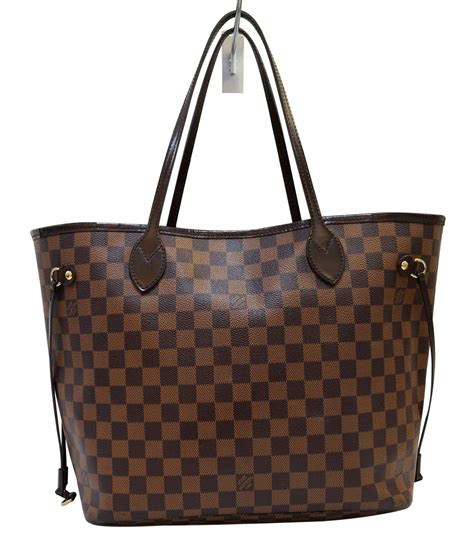 louis vuitton neverfull mm damier ebene bags handbags purse n41358